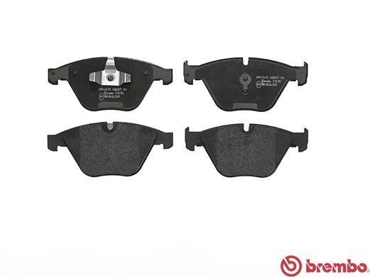 Stabdžių trinkelių rinkinys, diskinis stabdys BREMBO P 06 055