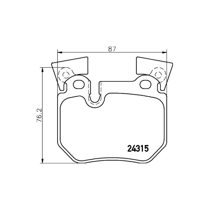 Stabdžių trinkelių rinkinys, diskinis stabdys BREMBO P 06 059