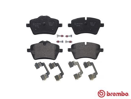 Stabdžių trinkelių rinkinys, diskinis stabdys BREMBO P 06 086