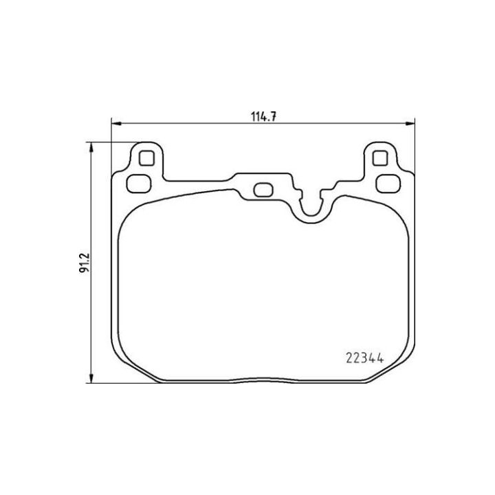 Stabdžių trinkelių rinkinys, diskinis stabdys BREMBO P 06 097