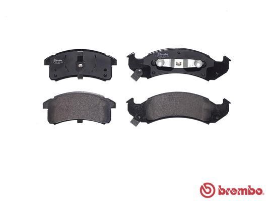 Stabdžių trinkelių rinkinys, diskinis stabdys BREMBO P 07 002
