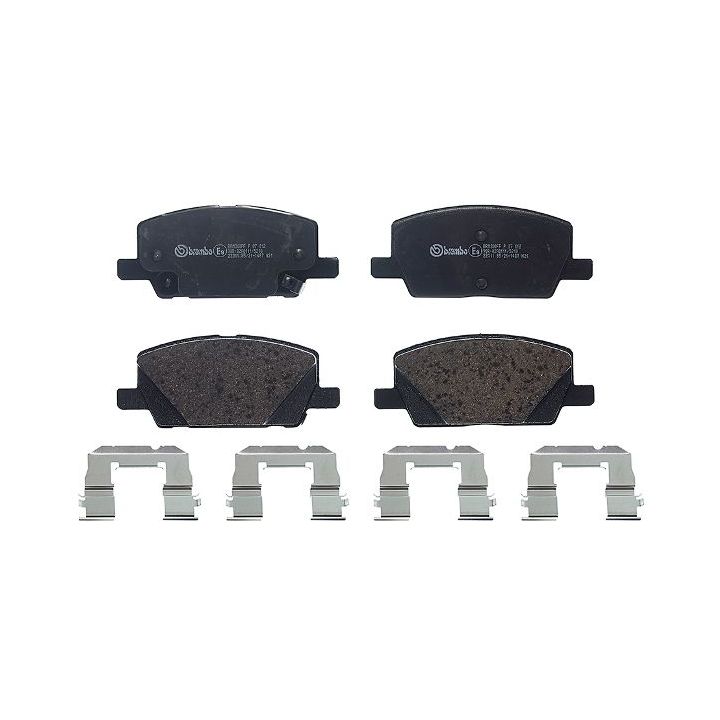 Stabdžių trinkelių rinkinys, diskinis stabdys BREMBO P 07 012