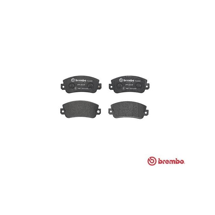 Stabdžių trinkelių rinkinys, diskinis stabdys BREMBO P 23 013