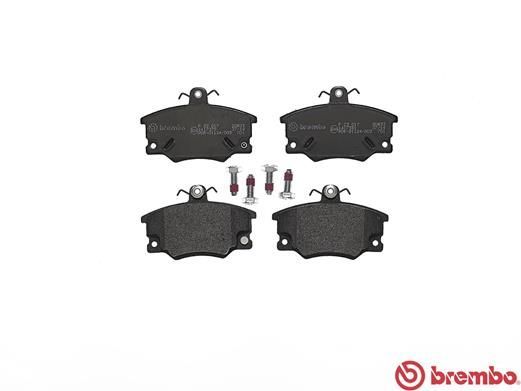 Stabdžių trinkelių rinkinys, diskinis stabdys BREMBO P 23 017