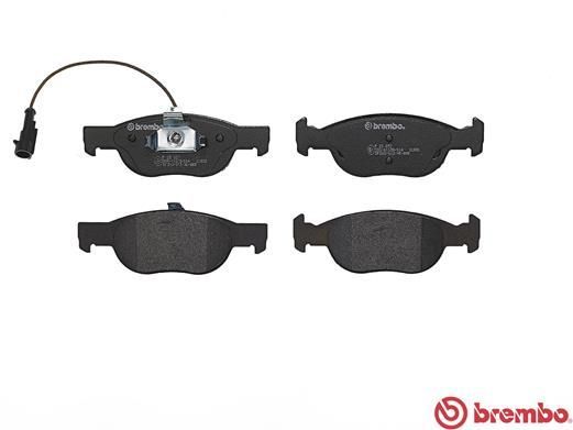 Stabdžių trinkelių rinkinys, diskinis stabdys BREMBO P 23 057