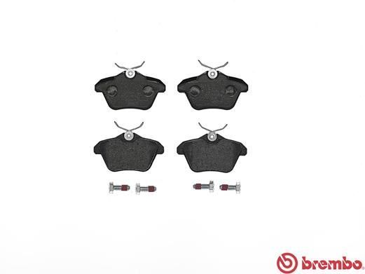 Stabdžių trinkelių rinkinys, diskinis stabdys BREMBO P 23 067