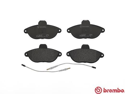 Stabdžių trinkelių rinkinys, diskinis stabdys BREMBO P 23 072