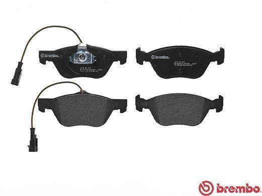 Stabdžių trinkelių rinkinys, diskinis stabdys BREMBO P 23 077