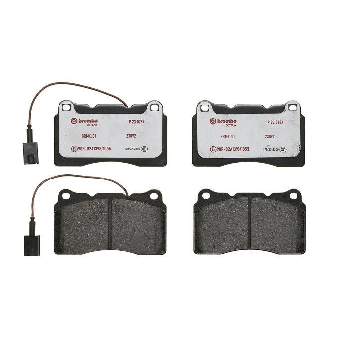 Stabdžių trinkelių rinkinys, diskinis stabdys BREMBO P 23 078X