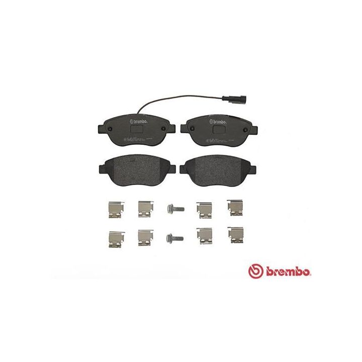 Stabdžių trinkelių rinkinys, diskinis stabdys BREMBO P 23 087