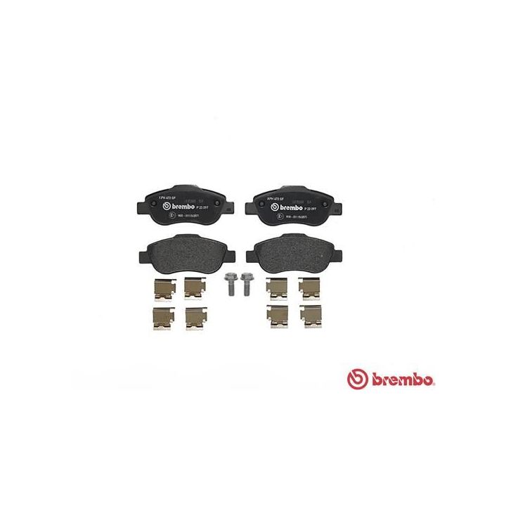 Stabdžių trinkelių rinkinys, diskinis stabdys BREMBO P 23 097