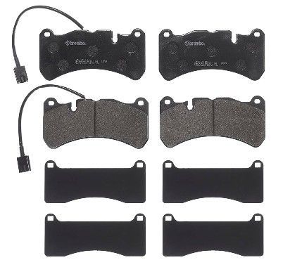 Stabdžių trinkelių rinkinys, diskinis stabdys BREMBO P 23 186