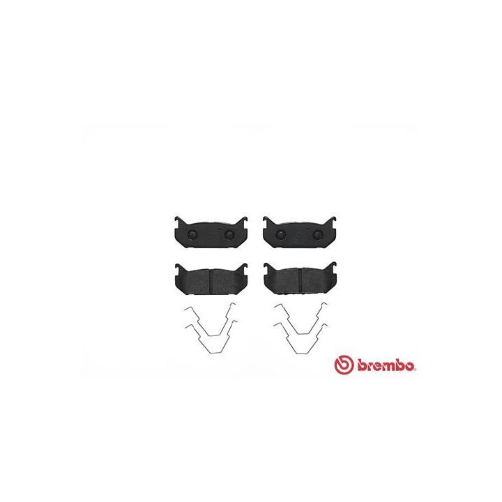 Stabdžių trinkelių rinkinys, diskinis stabdys BREMBO P 24 036