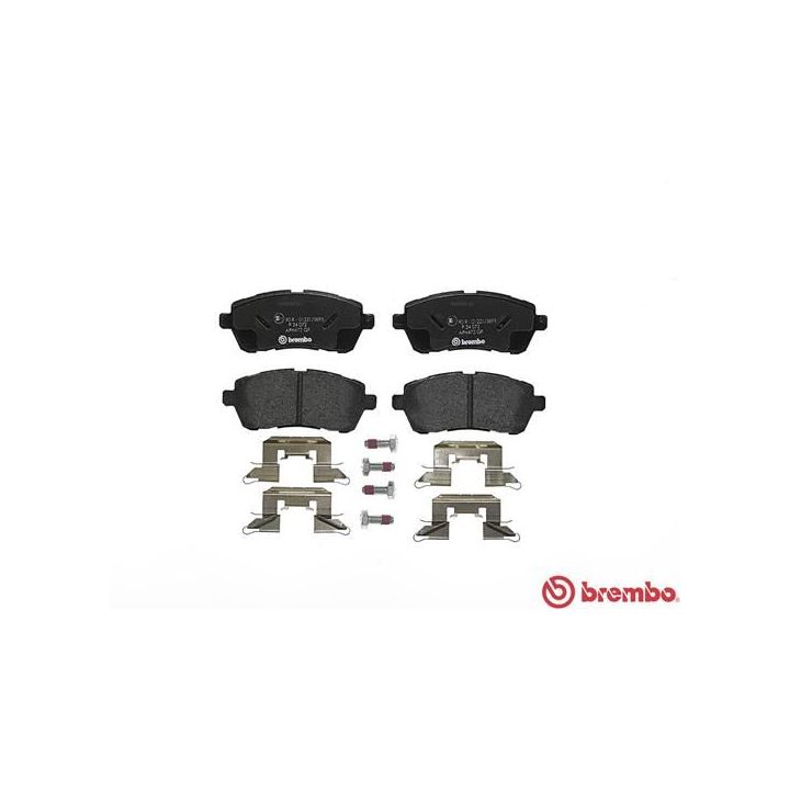 Stabdžių trinkelių rinkinys, diskinis stabdys BREMBO P 24 072