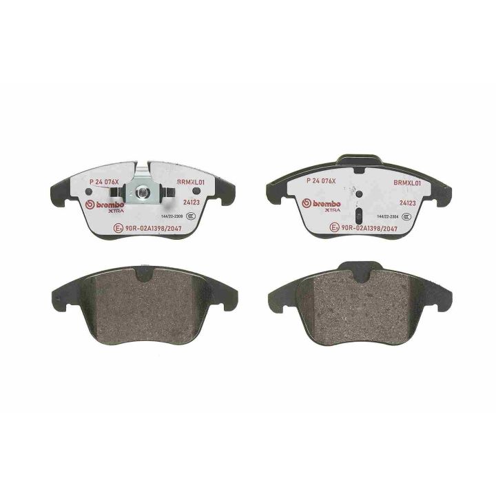 Stabdžių trinkelių rinkinys, diskinis stabdys BREMBO P 24 076X