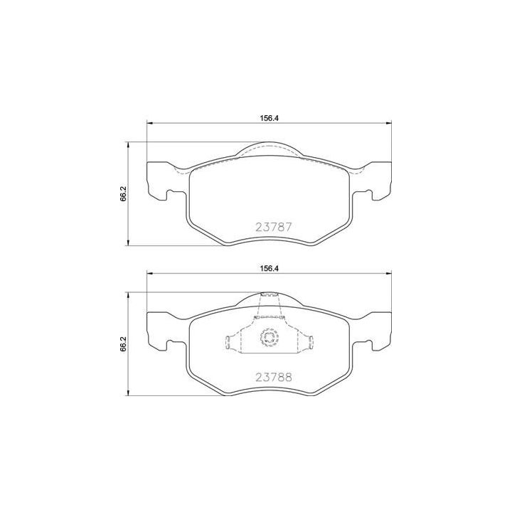 Stabdžių trinkelių rinkinys, diskinis stabdys BREMBO P 24 219