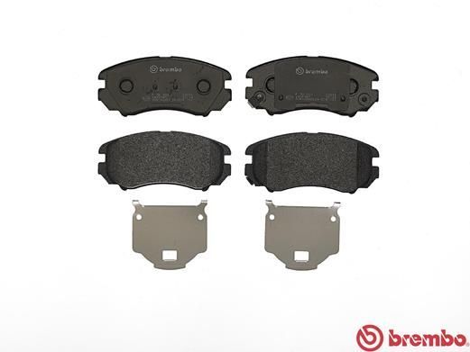 Stabdžių trinkelių rinkinys, diskinis stabdys BREMBO P 30 018