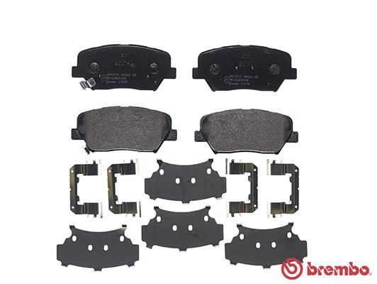 Stabdžių trinkelių rinkinys, diskinis stabdys BREMBO P 30 070