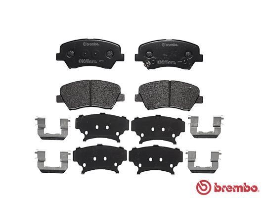 Stabdžių trinkelių rinkinys, diskinis stabdys BREMBO P 30 073