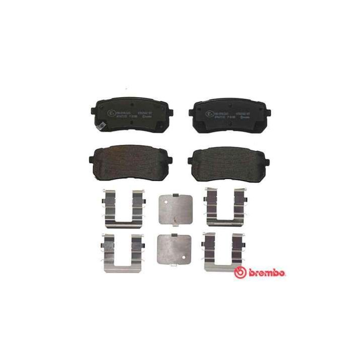 Stabdžių trinkelių rinkinys, diskinis stabdys BREMBO P 30 080