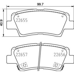 Stabdžių trinkelių rinkinys, diskinis stabdys BREMBO P 30 103