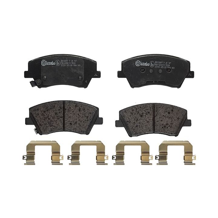 Stabdžių trinkelių rinkinys, diskinis stabdys BREMBO P 30 107