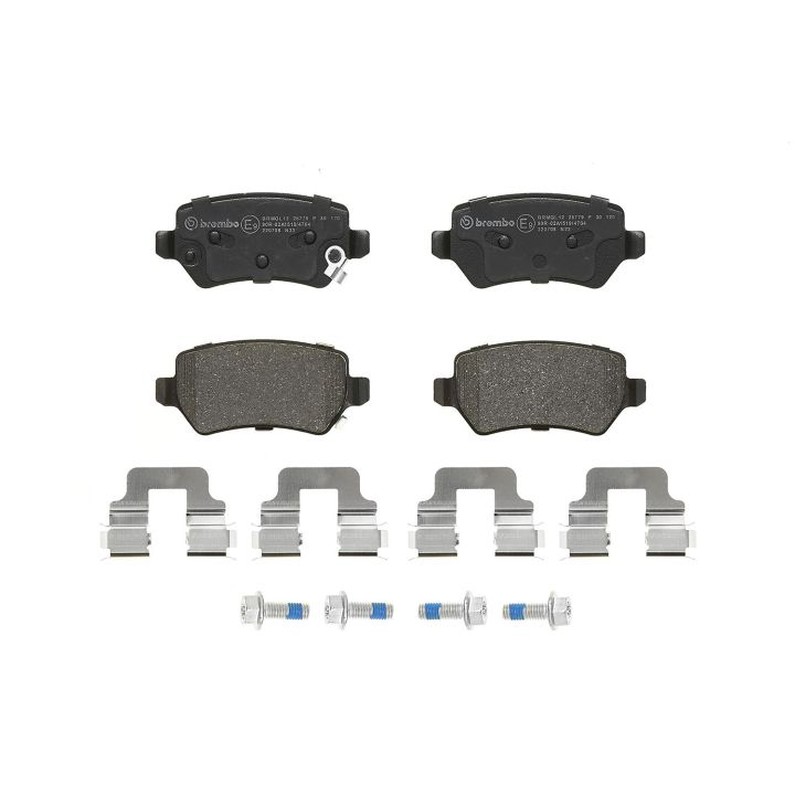 Stabdžių trinkelių rinkinys, diskinis stabdys BREMBO P 30 120