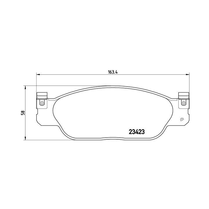 Stabdžių trinkelių rinkinys, diskinis stabdys BREMBO P 36 012