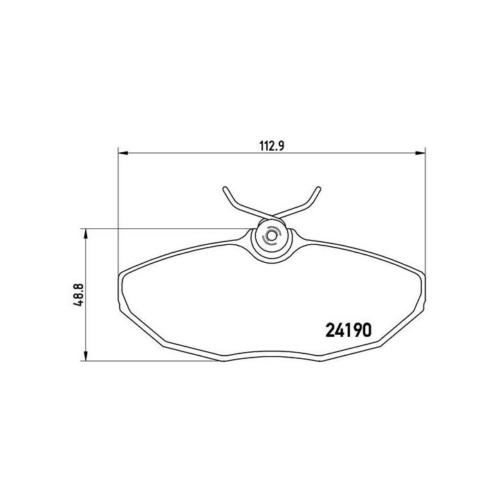 Stabdžių trinkelių rinkinys, diskinis stabdys BREMBO P 36 015