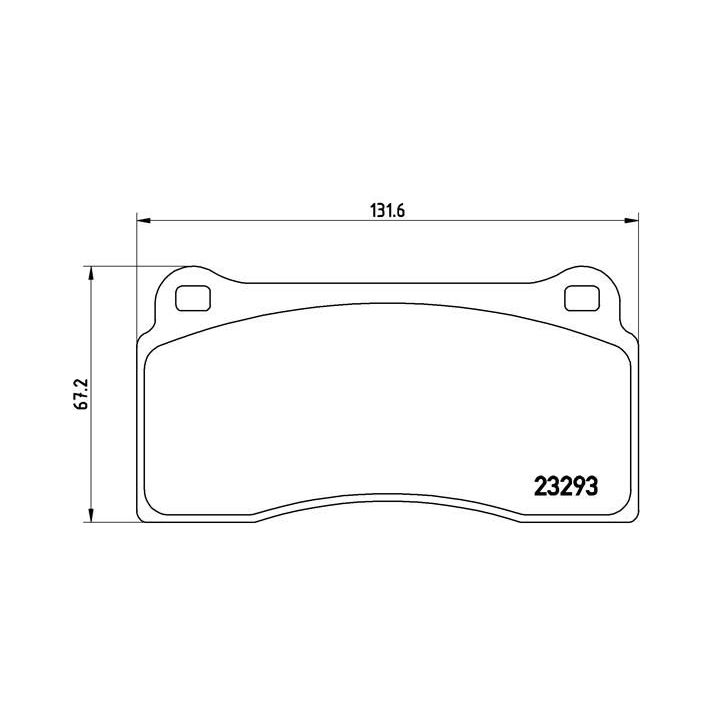 Stabdžių trinkelių rinkinys, diskinis stabdys BREMBO P 36 018