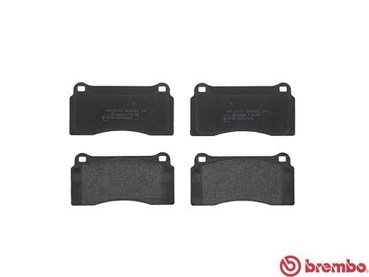 Stabdžių trinkelių rinkinys, diskinis stabdys BREMBO P 36 018