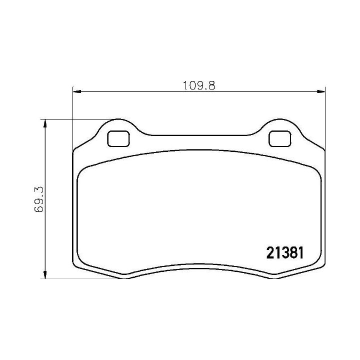 Stabdžių trinkelių rinkinys, diskinis stabdys BREMBO P 36 020X