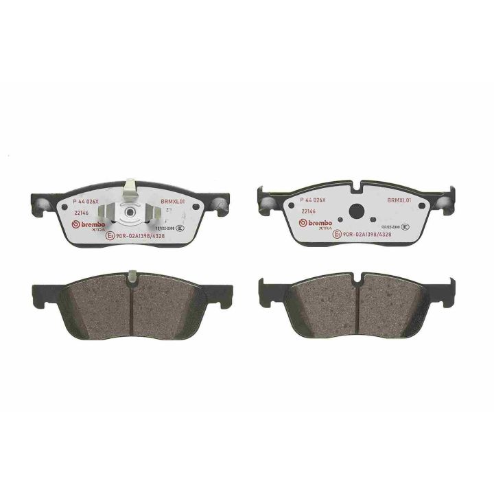 Stabdžių trinkelių rinkinys, diskinis stabdys BREMBO P 44 026X