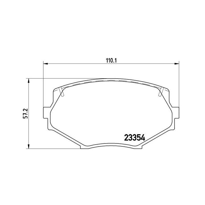 Stabdžių trinkelių rinkinys, diskinis stabdys BREMBO P 49 020