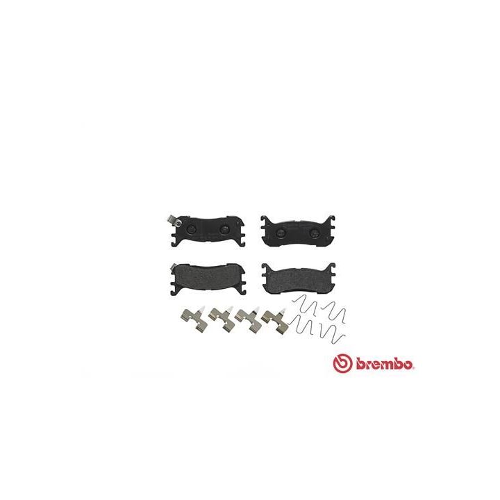 Stabdžių trinkelių rinkinys, diskinis stabdys BREMBO P 49 021