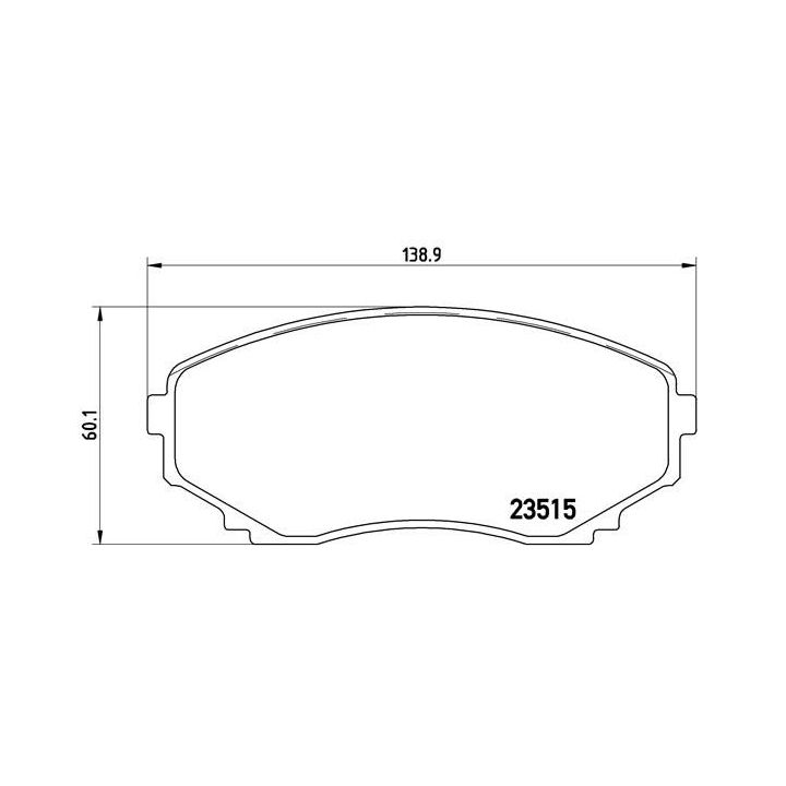 Stabdžių trinkelių rinkinys, diskinis stabdys BREMBO P 49 028