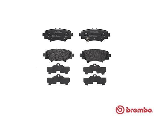 Stabdžių trinkelių rinkinys, diskinis stabdys BREMBO P 49 049