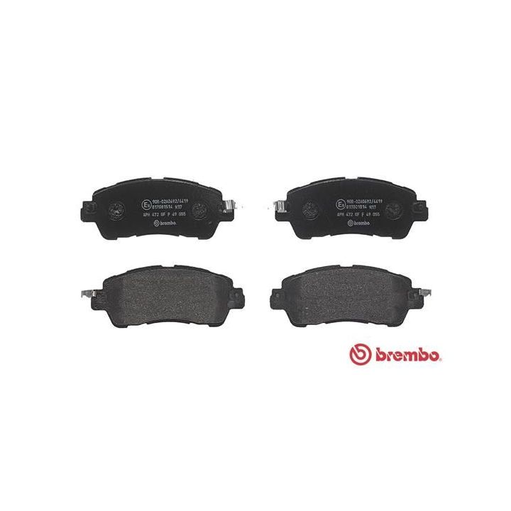 Stabdžių trinkelių rinkinys, diskinis stabdys BREMBO P 49 055