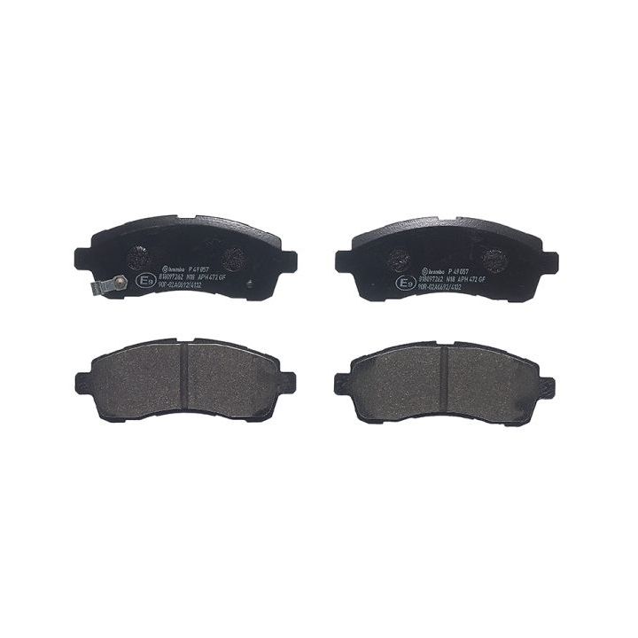 Stabdžių trinkelių rinkinys, diskinis stabdys BREMBO P 49 057