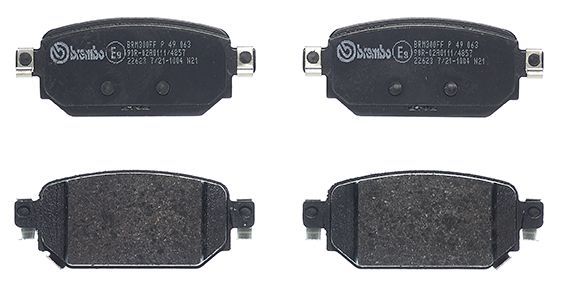 Stabdžių trinkelių rinkinys, diskinis stabdys BREMBO P 49 063