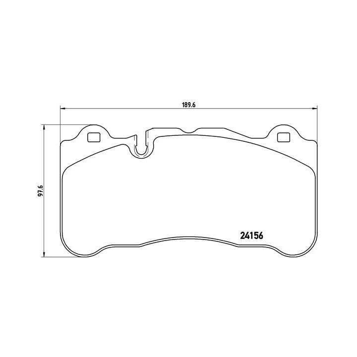 Stabdžių trinkelių rinkinys, diskinis stabdys BREMBO P 50 078