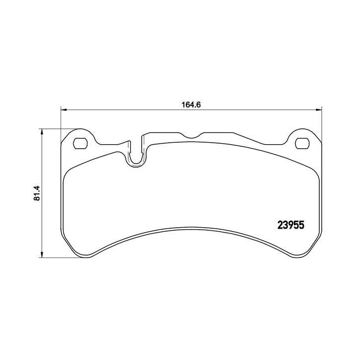 Stabdžių trinkelių rinkinys, diskinis stabdys BREMBO P 50 092