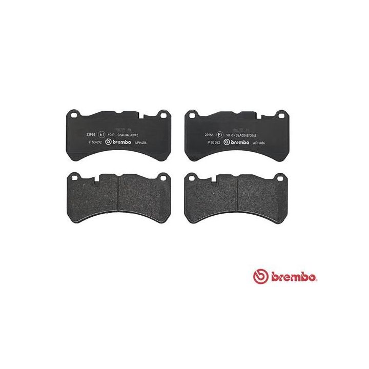 Stabdžių trinkelių rinkinys, diskinis stabdys BREMBO P 50 092