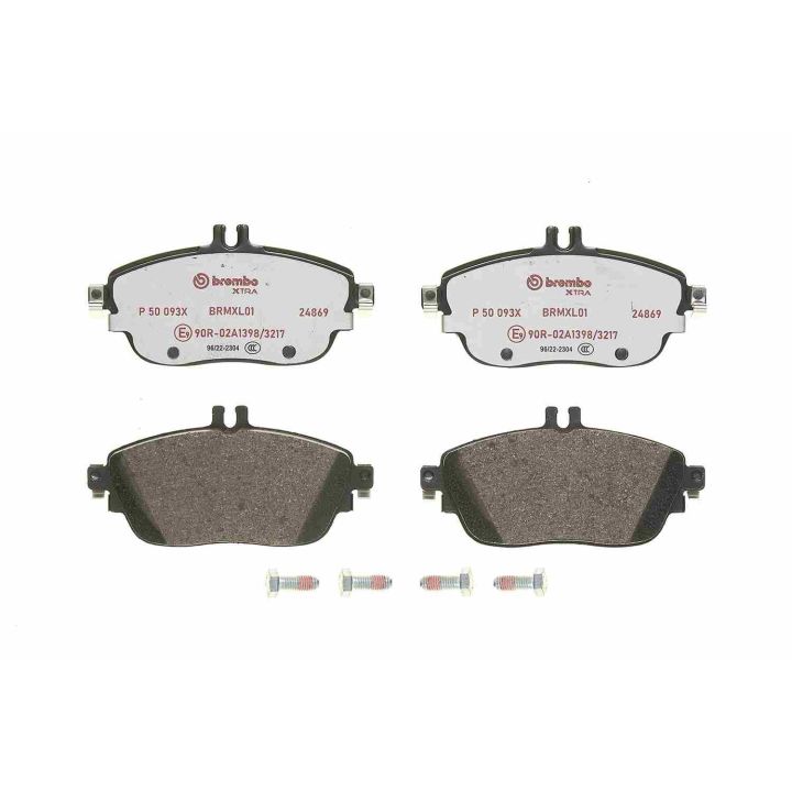 Stabdžių trinkelių rinkinys, diskinis stabdys BREMBO P 50 093X