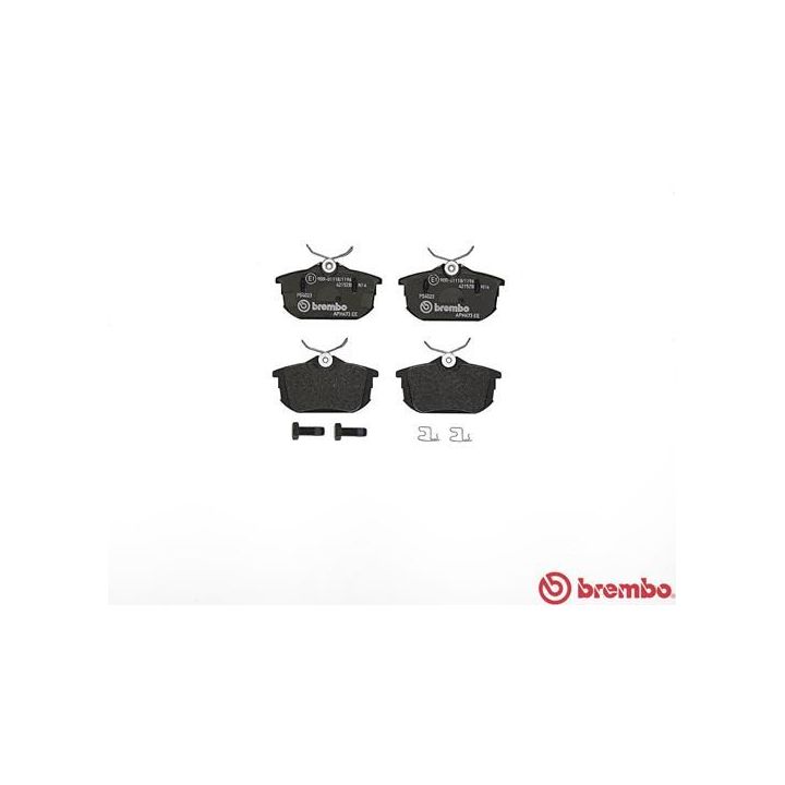 Stabdžių trinkelių rinkinys, diskinis stabdys BREMBO P 54 023