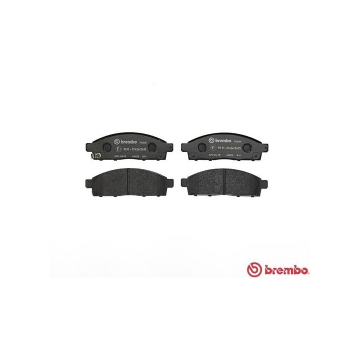 Stabdžių trinkelių rinkinys, diskinis stabdys BREMBO P 54 038