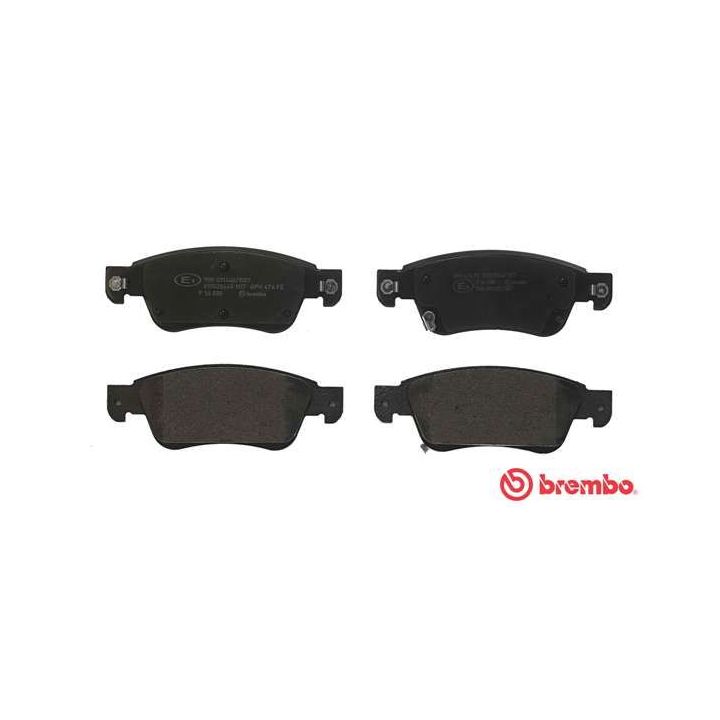 Stabdžių trinkelių rinkinys, diskinis stabdys BREMBO P 56 080