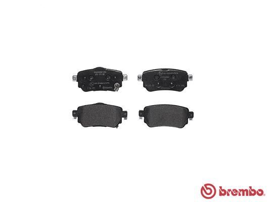 Stabdžių trinkelių rinkinys, diskinis stabdys BREMBO P 56 098