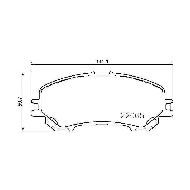 Stabdžių trinkelių rinkinys, diskinis stabdys BREMBO P 56 100