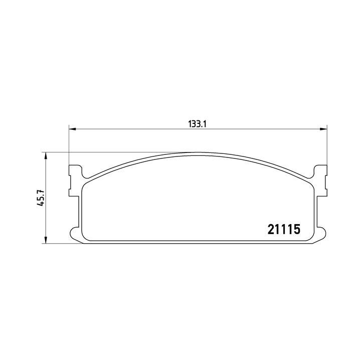 Stabdžių trinkelių rinkinys, diskinis stabdys BREMBO P 59 008